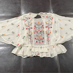 Embroidered blouse size M